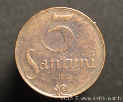 5 santim 1922 avers2.jpg