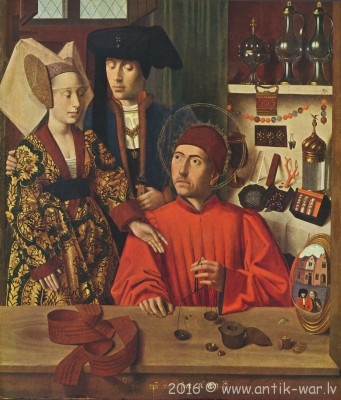 Весовые гирьки на картине 1449 года..jpg