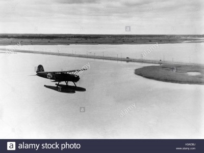 German reconnaissance aircraft over the island of Saaremaa, 1941.jpg