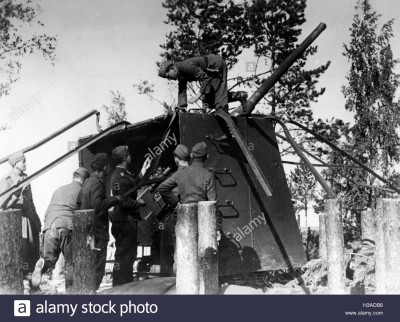 German soldiers with a conquered gun on the island of Saaremaa, 1941.jpg