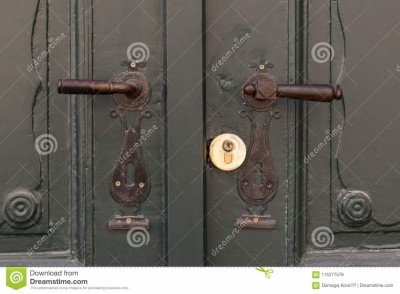 two-metal-old-door-handles-green-wooden-doors-two-metal-old-door-handles-green-wooden-doors-pair-door-knobs-115277578.jpg
