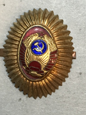 Составная кокарда милиции обр.1947 г. 1-й тип 001.JPG